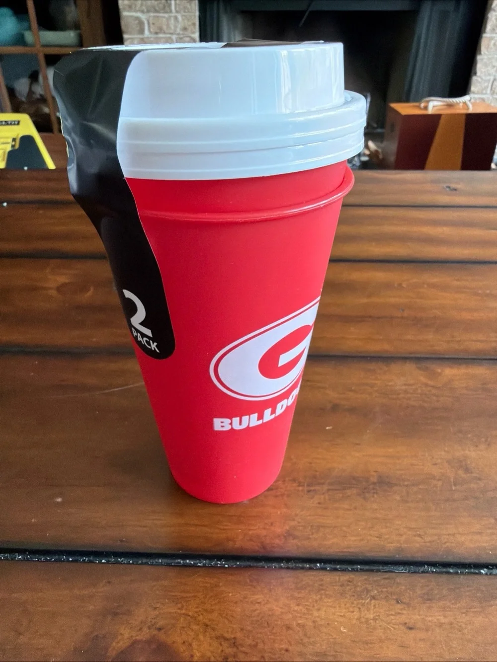 GEORGIA BULLDOGS CUPS: Two 2 Packs: BRAND NEW: 17 oz Coffee: NCAA Football